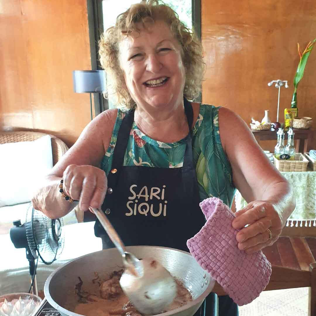 Grandmas with cooking class students Siquijor